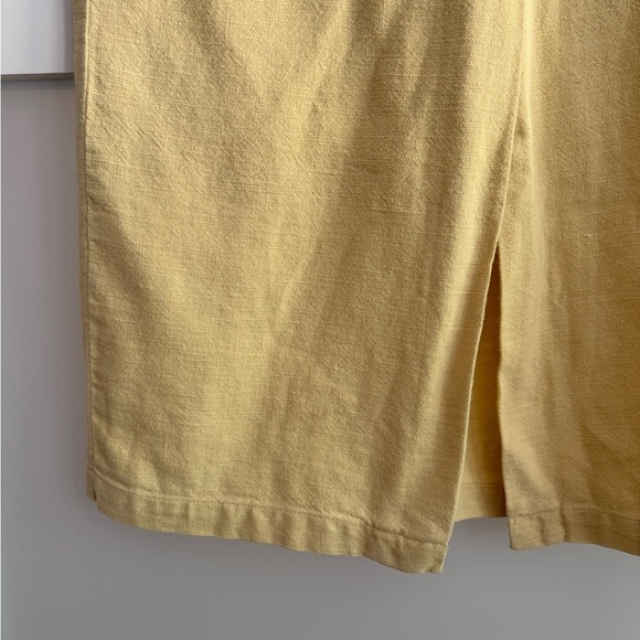 Vintage Express Butter Yellow Midi Skirt - Picture 3 of 4